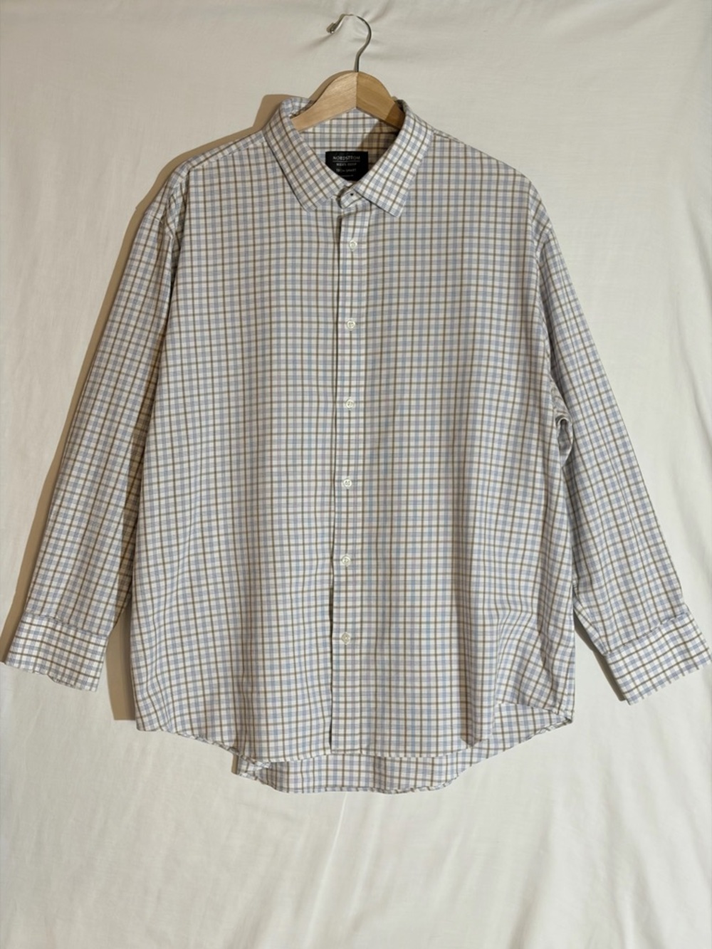 Nordstrom Tech Smart 17.5 Traditional Fit Plaid Dress Shirt